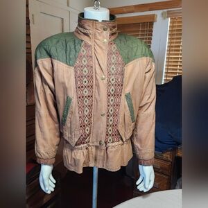 Winlet Vintage Genuine Leather Western Style Full Zip Unisex Jacket - Size M